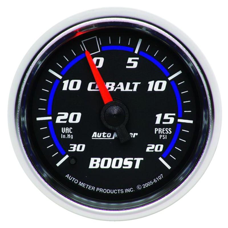 Auto meter 6107 cobalt; mechanical boost/vacuum gauge