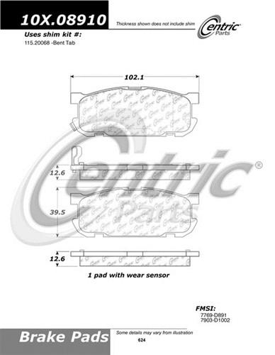 Centric-power slot 309.08910 street performance 01-05 miata