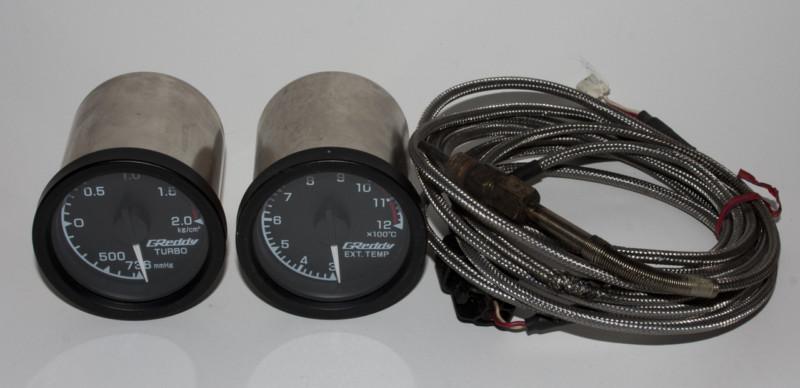 Greddy 52mm electric boost and egt gauges exhaust gas temperature 