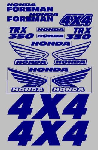 Sticker decal graphic kit for trx350 trx 350 foreman plastics in blue