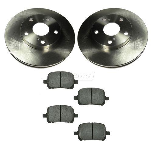 Toyota camry avalon solara es300 front metallic disc brake pads & rotors kit set