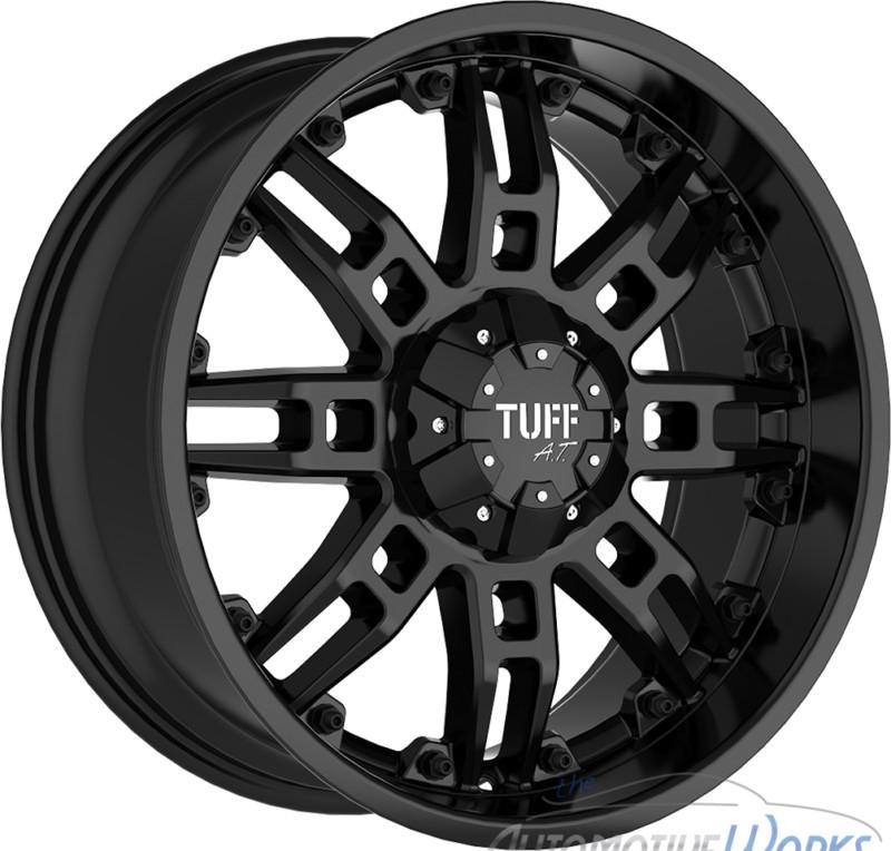 1 - 17x9 tuff t07 6x135 6x139.7 6x5.5 -13mm satin black rim wheel inch 17"