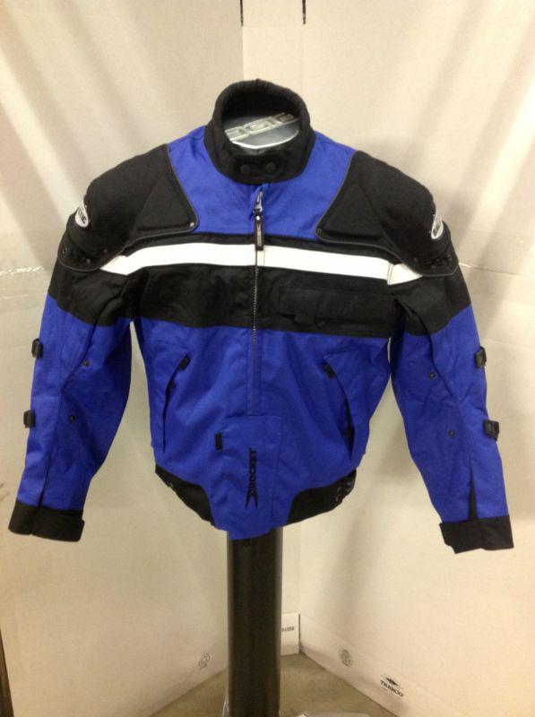 Joe rocket meteor 4.0 motorcycle jacket blu/blk  sz large