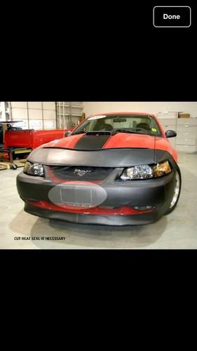 Genuine ford front end cover mask bra 1999-2004 ford mustang excludes cobra