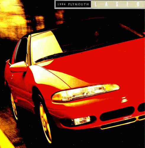 1994 plymouth laser factory brochure-laser rs turbo awd