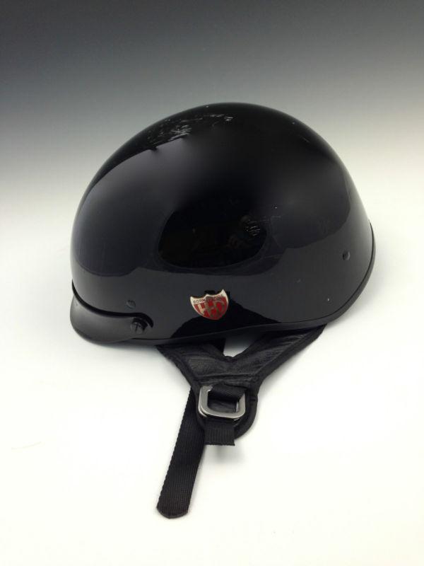 Harley davidson black 'born to ride' half helmet women's xs