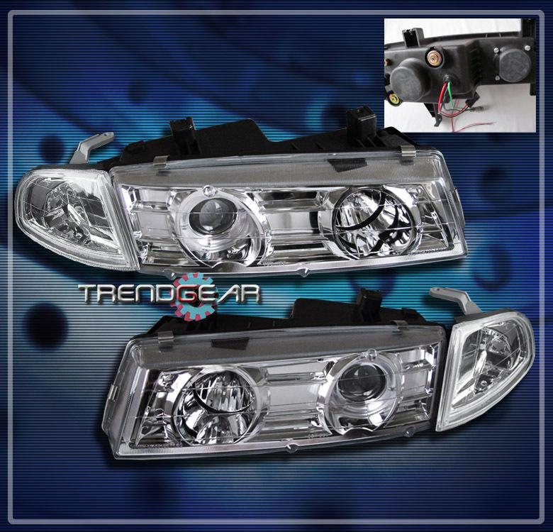 92-96 honda prelude halo jdm projector head lights+corner signal lamps 93 94 95