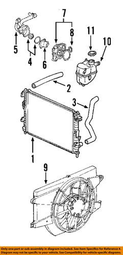 Saturn oem 10381902 engine coolant recovery tank-reservoir assembly