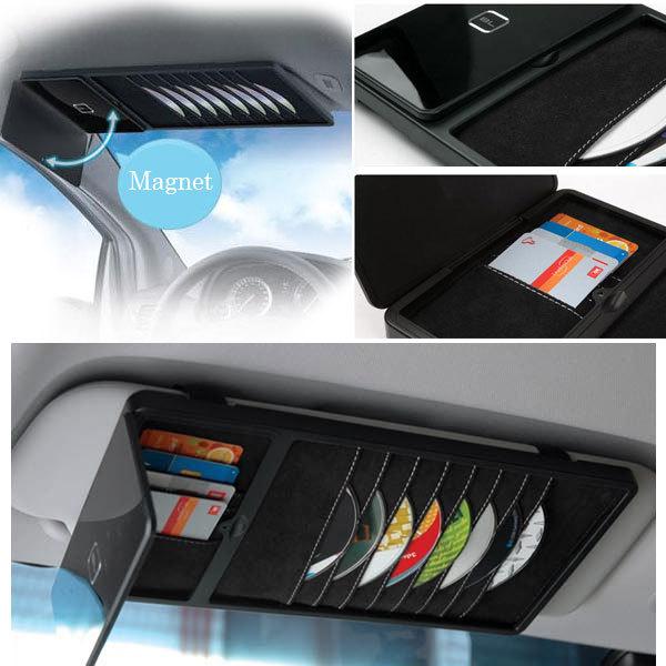 Car multi sun visor cd/dvd disk card holder case accessories _new