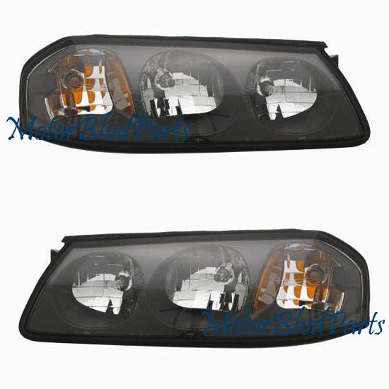 04-05 chevy impala (fr 2/6/04) headlamps left+right set