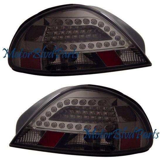 99-05 grand am led smoke tail lights rear brake lamps