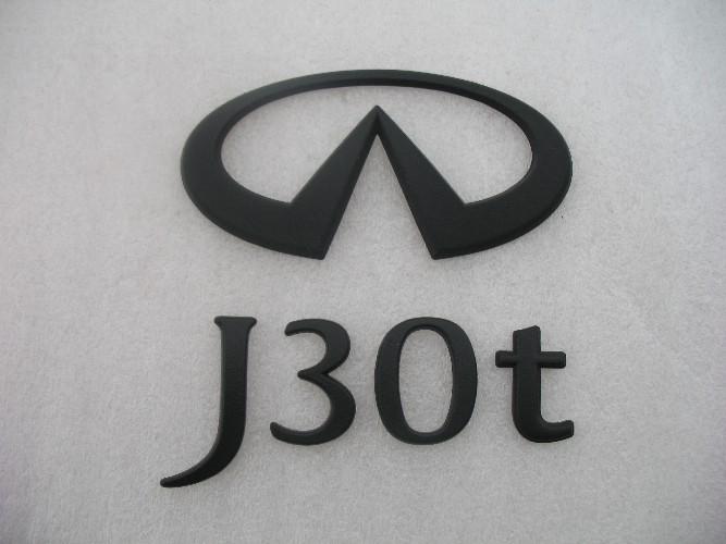 93 95 97 infiniti j30 t flat matte black blackout blacked out emblem logo badge