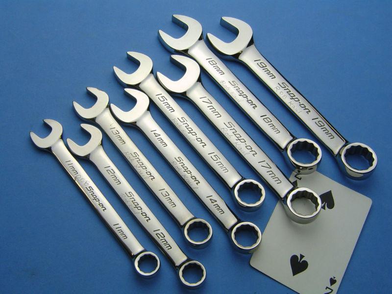 Snap on metric short stubby wrench set 11mm thru 19mm (8 piece set)