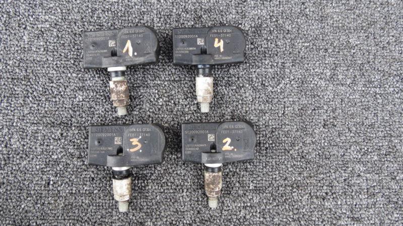 Mazda rx8 3 5 6 mx5 cx7 cx9 tpms tire pressure sensor set of 4 sensors