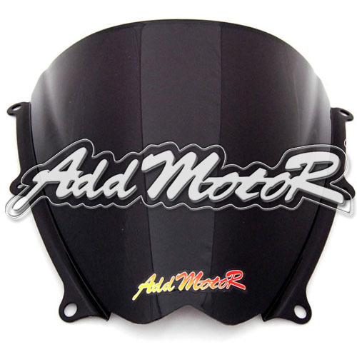 Black windscreen double bubble windshield for gsxr1000 k7 gsx-r1000 07-08