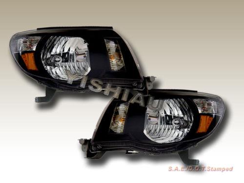 2005 06 07 08 09 10 toyota tacoma headlights jdm black