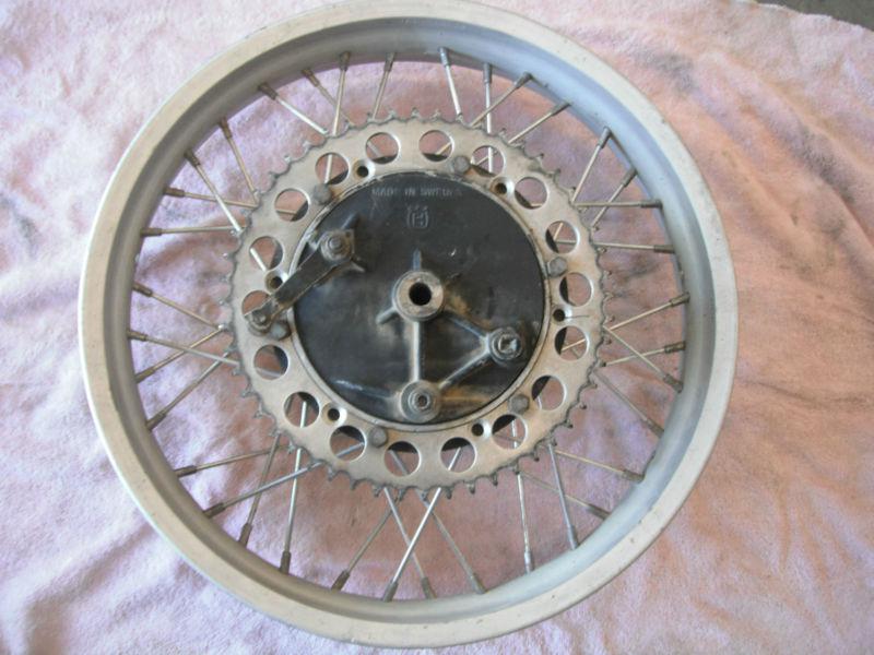 1983 husqvarna 430wr 430 wr 18" rear wheel w/ sun rim very nice ahrma vintage mx