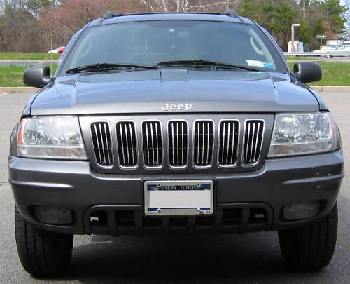 Jeep grand cherokee chrome grill trim 99 00 01 02 03 04