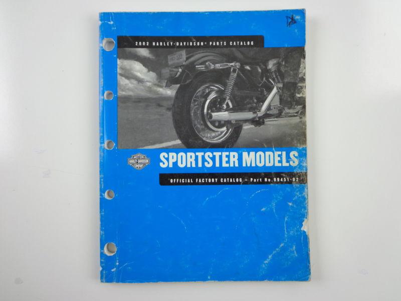 Harley davidson 2002 sportster models parts catalog 99451-02