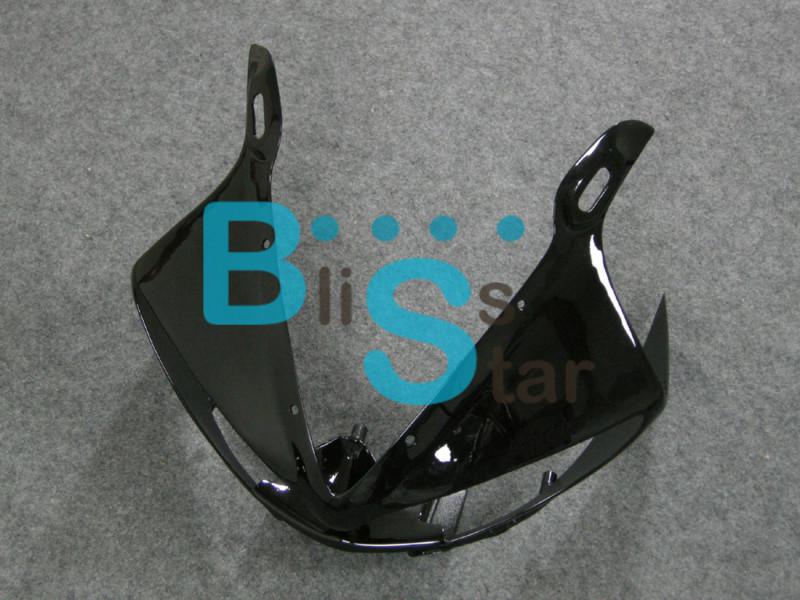 Black yamaha yzf r6 2003-2005 front cowling upper nose headlight fairings