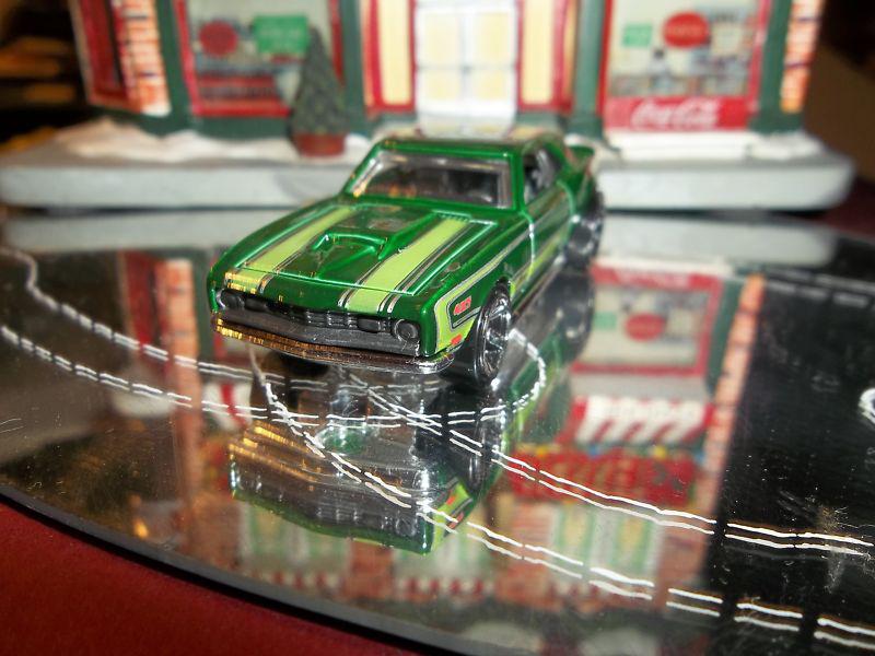 '68 chevy copo camaro key chain - dark green