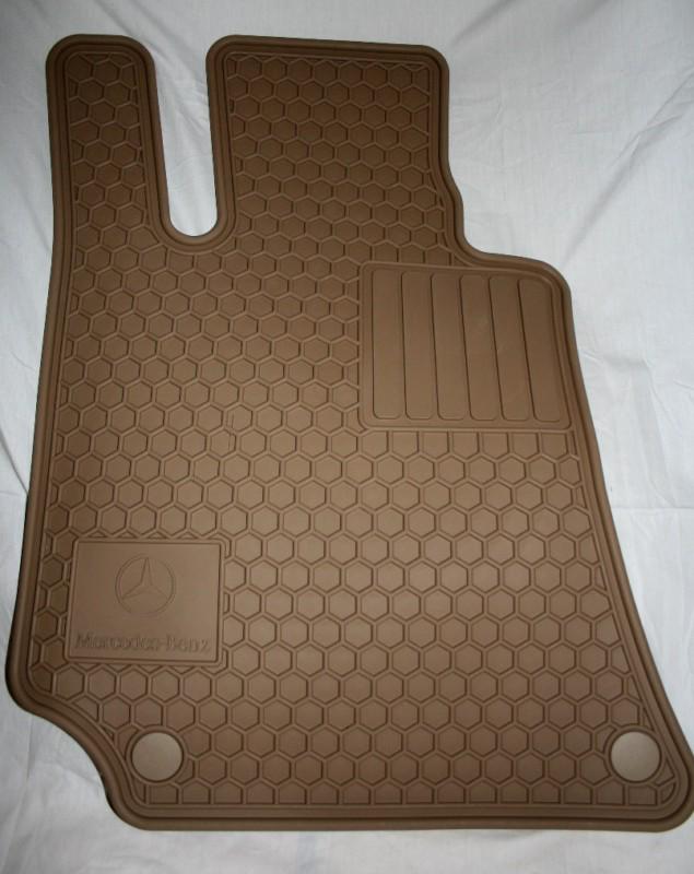 2012/2013 mercedes c250 rubber floor mats - genuine oem factory oem - beige