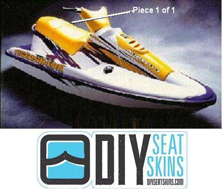 Tigershark daytona 640 770 yellow seatskin cover 93 94+~free manual available!~ 