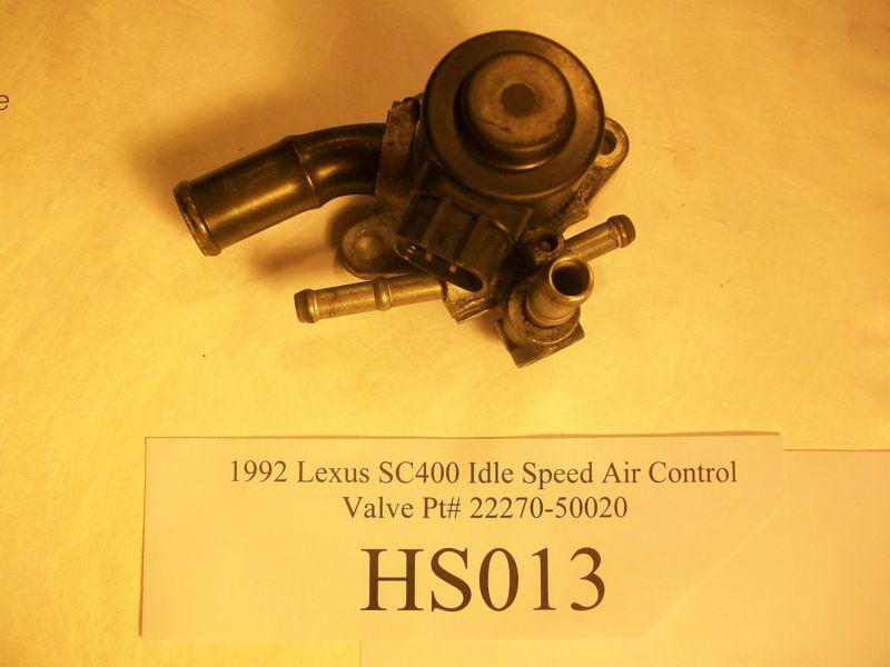 1992 lexus sc400 idle speed air control valve pt# 22270-50020  2227050020 #hs013