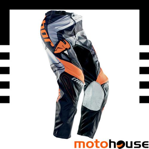 Thor youth phase swipe pants mx offroad dirt motocross orange black white 