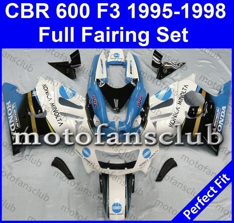 Fit honda cbr600f3 97 98 cbr600 f3 600f 1997 1998 fairing kit bodywork #04 b