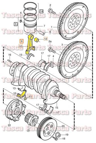 Brand new oem rings & bearing connecting rod 01-09 volvo s60 v70 v70xc #31251476