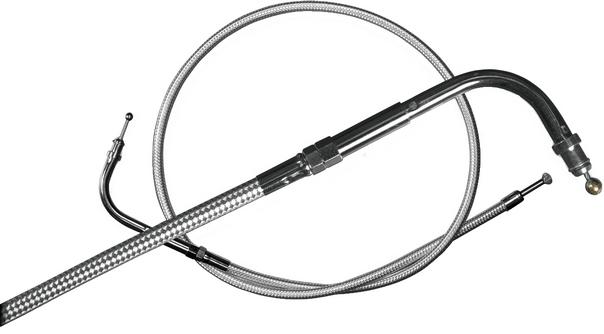 Magnum stainless throttle cable 41-3/4 for harley fl fx 96-10