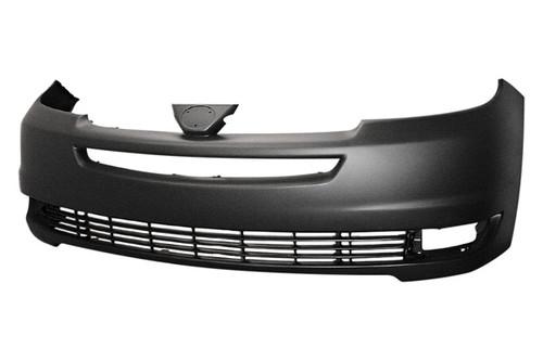 Replace to1000270c - 04-05 toyota sienna front bumper cover factory oe style