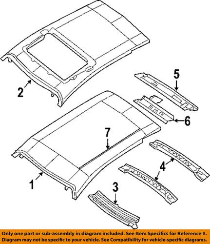 Chrysler oem 4724618ad roof-lift gate header