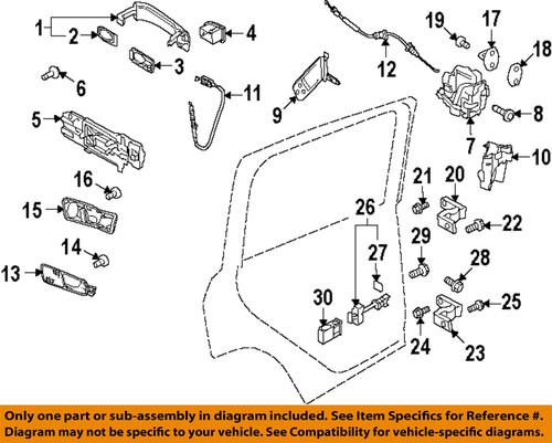 Volkswagen oem 5n0839167bgru front door-housing