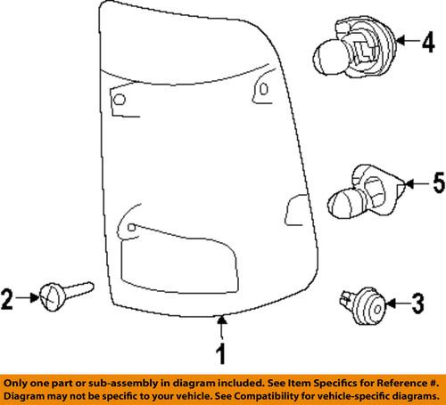 Mopar oem 6036465aa tail lamps-tail lamp screw