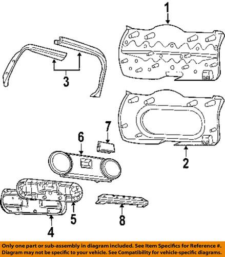 Jeep oem yg70xdvah lift gate trim