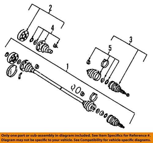 Volkswagen oem 1j0407452sx cv axle shaft/cv half-shaft