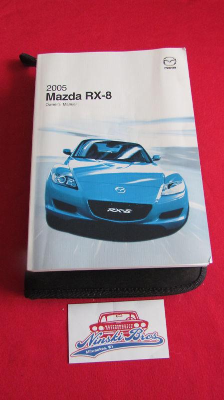 2005 mazda rx-8 owners manual w/ case 05