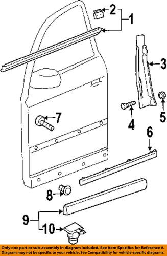 Volkswagen oem 3b0837901f041 front door-applique