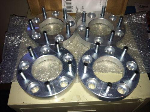 4 jeep 5x5 wheel spacers adapters fits wj wk jk xk models 1" inch thick