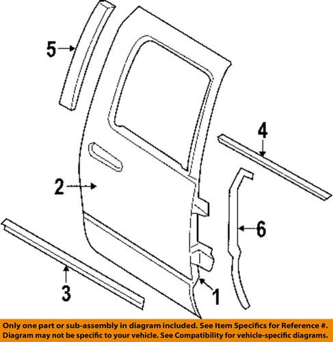 Dodge oem 55277249ab rear door-rear seal