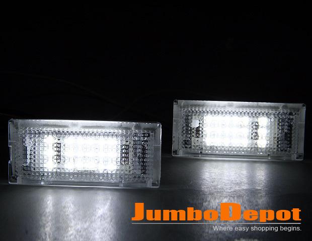 White led license plate light lamp for bmw 3-series e46 sedan 1999 2000 02 03 05