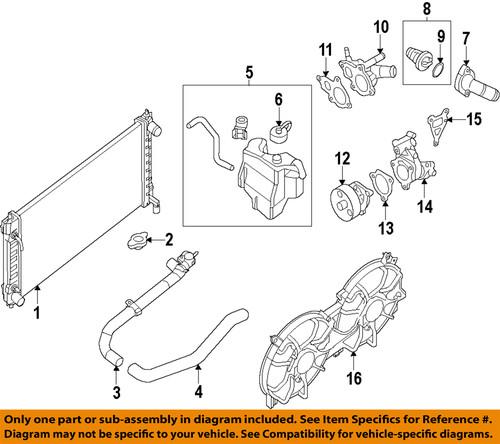 Nissan oem 217103ta0a coolant recovery kit