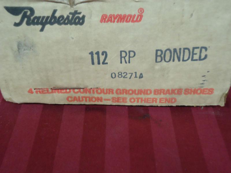 1960-68 barracuda-dodge-rambler-valiant raybestos front brake shoes #112rp