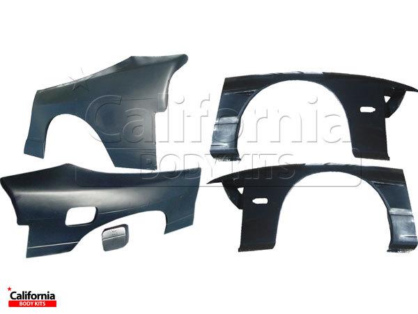 Cbk frp mspo wide body 20/50mm fenders 4pc 3dr nissan 240sx 89-94 ships from us