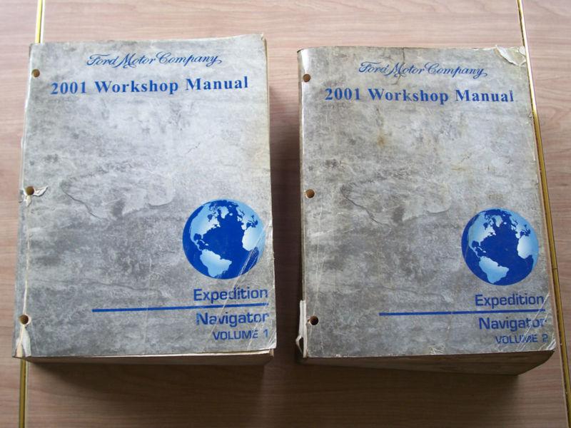 2001 ford expedition, navigator factory manuals   vol 1 & 2 