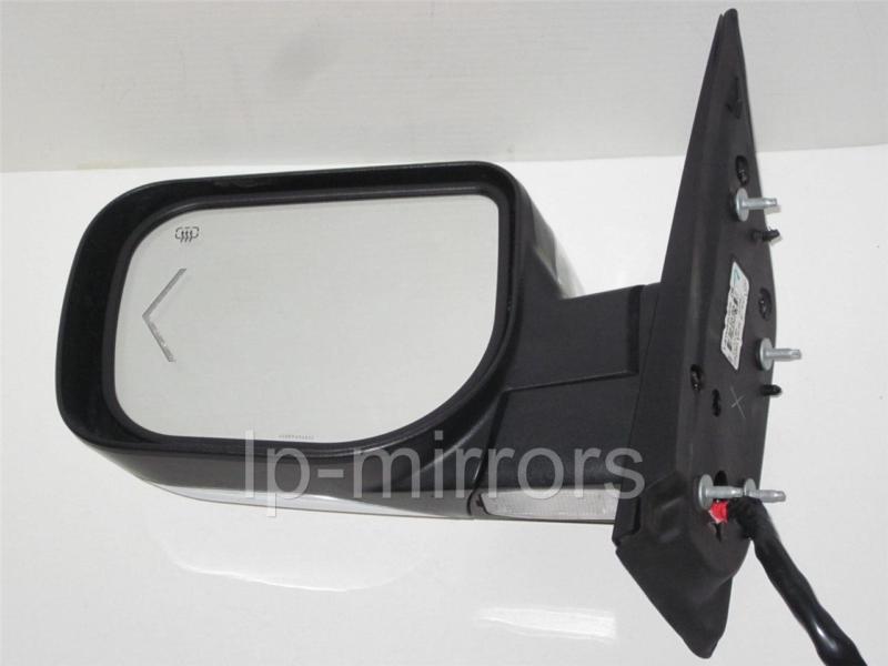 09 10 nissan titan infiniti qx56 driver side signal mirror power fold chrome ls2