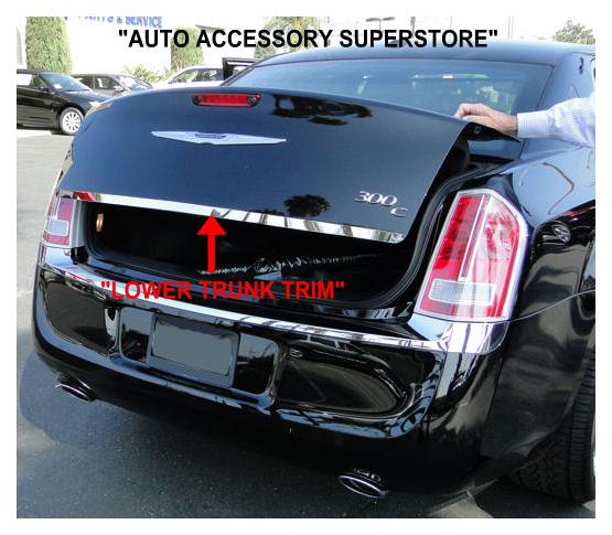 2011-up chrysler 300: chrome trunk trim: looks sharp! quick & easy install!