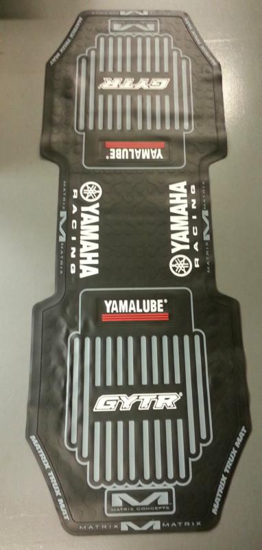 Yamaha black m7 trux garage track work mat pad motocross motorcycle sportbike 